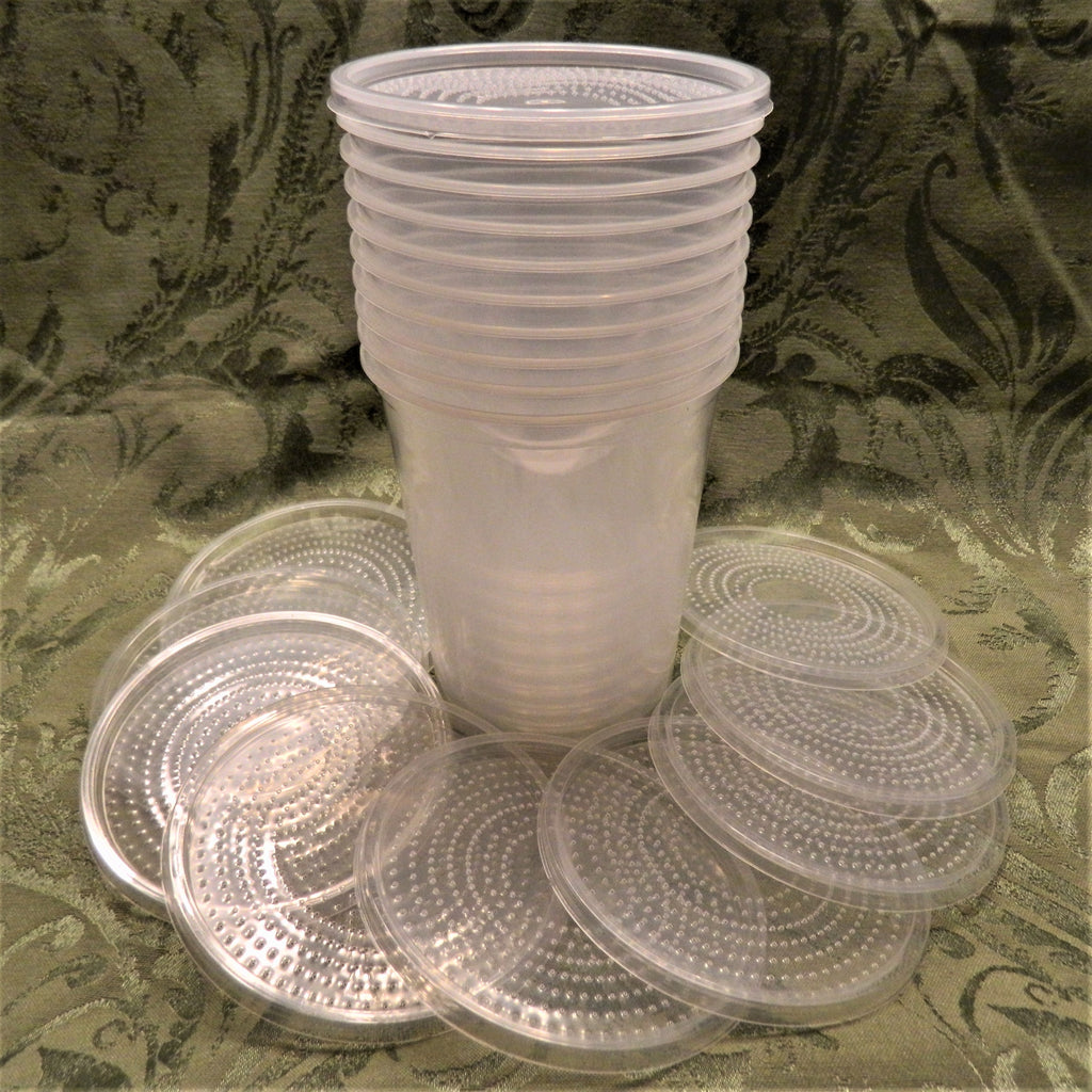 Deli Cups Insect Culture containers. Plastic (32 oz) NO LIDS